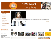 Tablet Screenshot of phasenepal.org